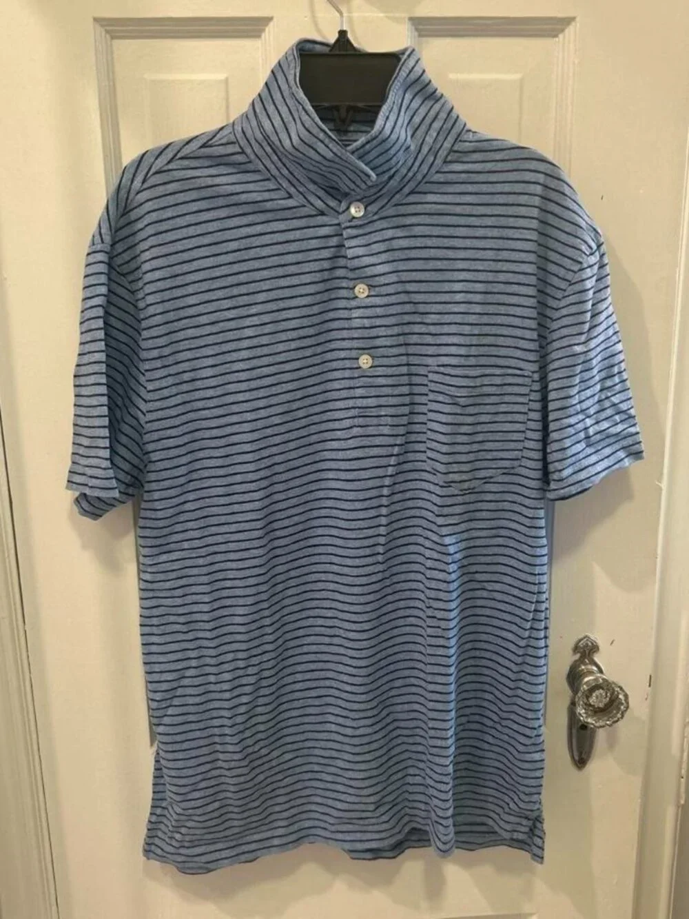 J.Crew Men's Blue Polo-shirt